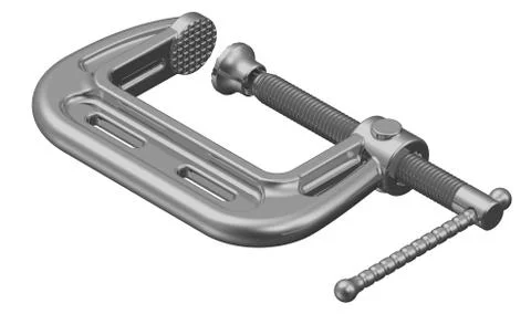 Clamp. The tool Stock Illustration