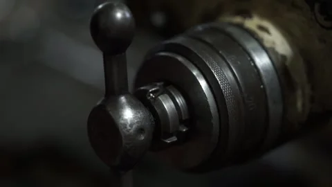 The clamping tool in the factory is running Stock Footage 260449442