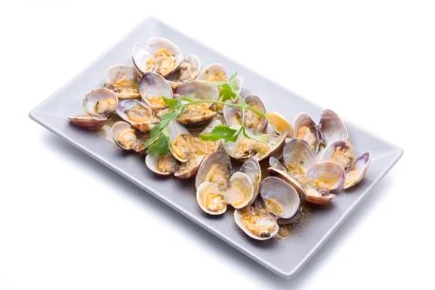 Clams dish Stock Photos