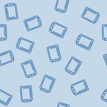 Clamshell package plastic package line seamless pattern 스톡 일러스트