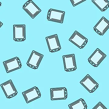 Clamshell package plastic package vector seamless pattern 스톡 일러스트