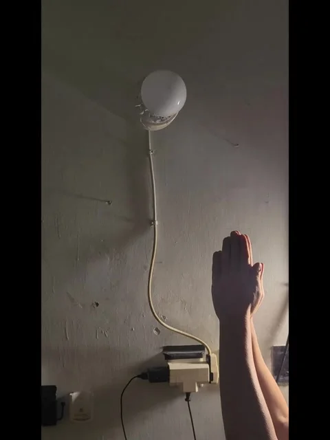 Clap-Activated Sound Sensor Lamp Video stock 320529358