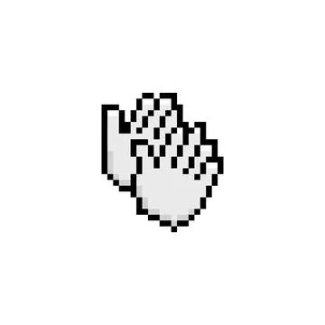 Clap pixel icon vector design Illustrazione stock