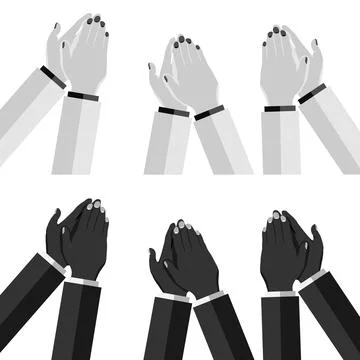 Clap your hands. Applause. Isolated hands clapping 스톡 일러스트