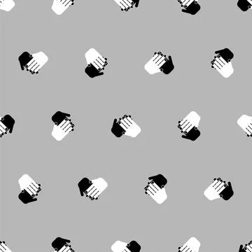 Clap your hands pattern seamless. Clap background. applause texture 스톡 일러스트