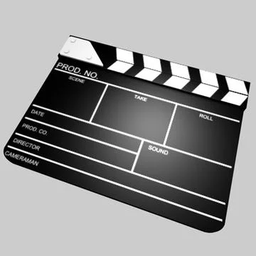 Clapboard 3D Model