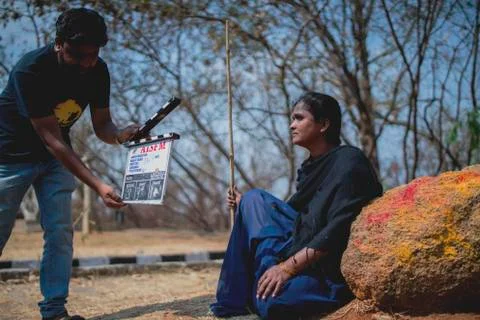 Clapboard during Shoot Фото