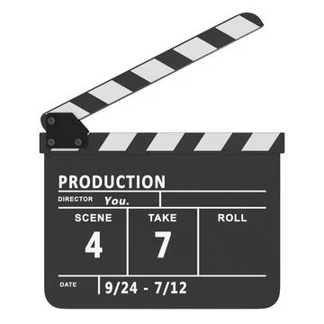 Clapboard - Open イラスト素材