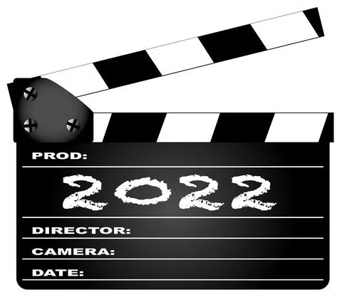 Clapper Board 2022 Stock Illustration