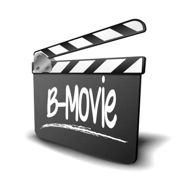 Clapper board b-movie Stock Illustration
