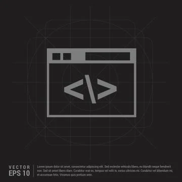 Clapper board icon - Black Creative Background Ilustración de archivo