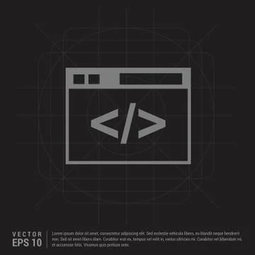 Clapper board icon - Black Creative Background Stock Illustration