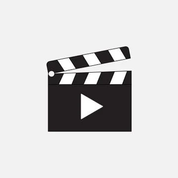 Clapper board icon Stock Illustration