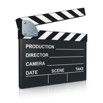 Clapper board Illustrazione stock
