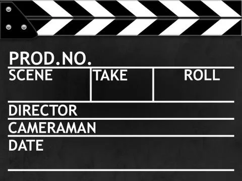 Clapper board Stock Illustration