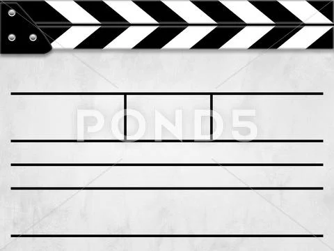 Clapper board Stock Illustration
