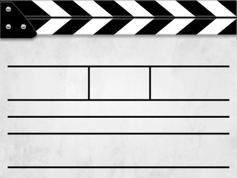 Clapper board Stock Illustration