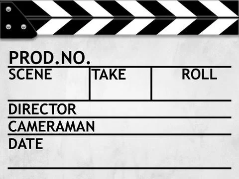 Clapper board Stock Illustration