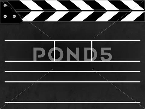 Clapper board Stock Illustration