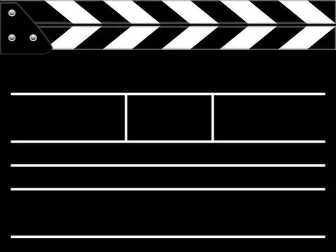 Clapper board Stock Illustration