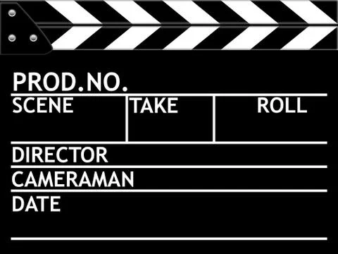 Clapper board Stock Illustration