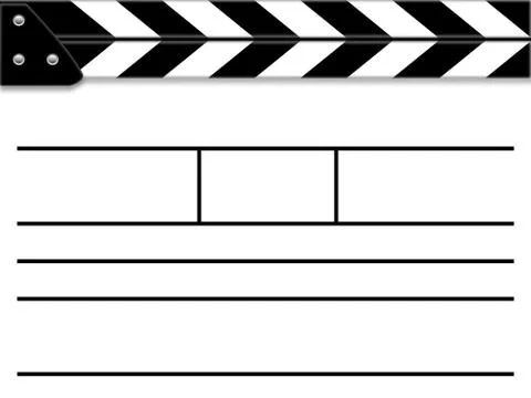 Clapper board Stock Illustration