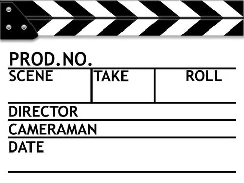 Clapper board Stock Illustration