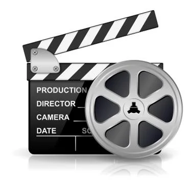 Clapper board Stock Illustration