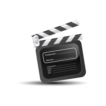 Clapper board Stock Illustration