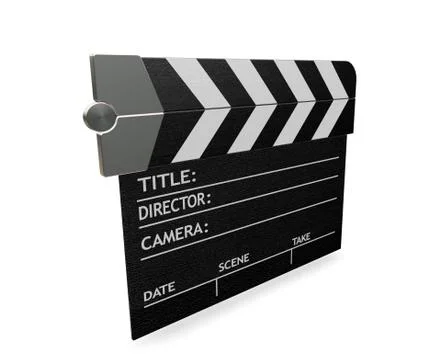 Clapper board Stock Illustration