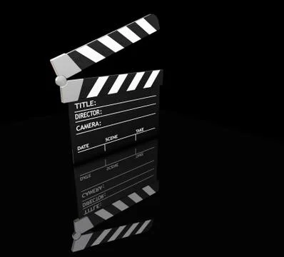 Clapper board Stock Illustration