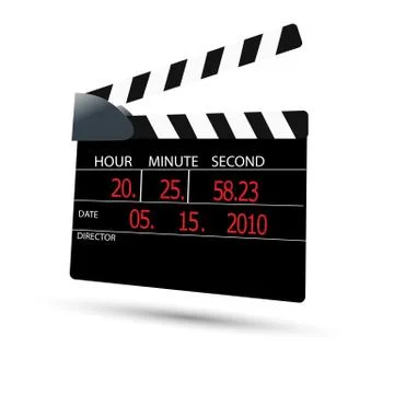 Clapper board Illustrazione stock