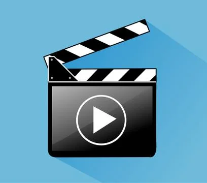 Clapper board Stock Illustration