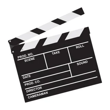 Clapper board Stock Illustration