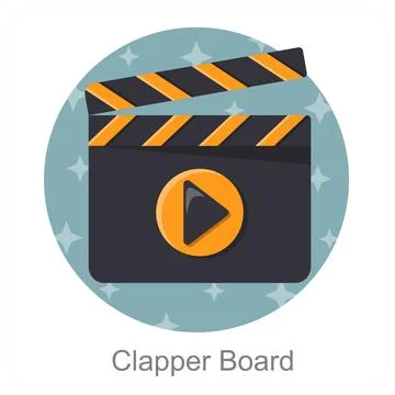 Clapper Board Stock Illustration
