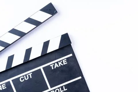 Clapper Board Isolated Stock Photos