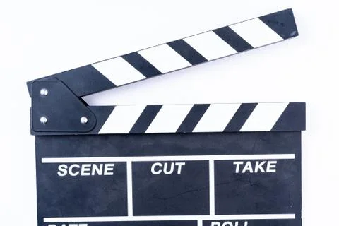 Clapper Board Isolated Stock Photos