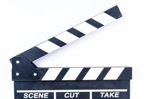 Clapper Board Isolated Stock Photos