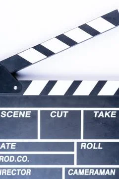 Clapper Board Isolated Stock Photos