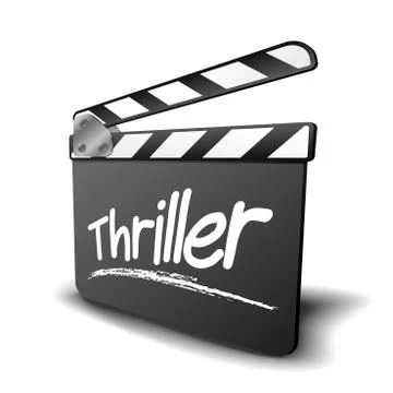 Clapper board thriller Stock Illustration