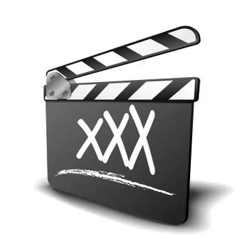Clapper board xxx Stock Illustration