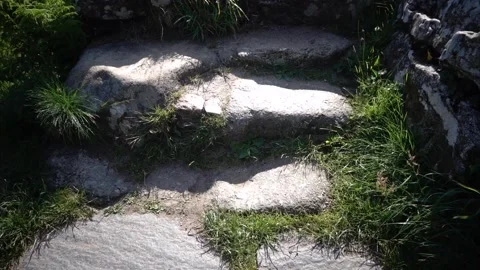 Clapper Bridge Postbridge Dartmoor England. Stock Footage 133499060
