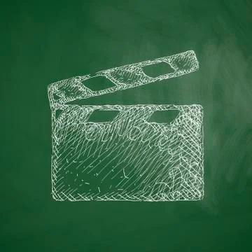 Clapper cinema icon Stock Illustration
