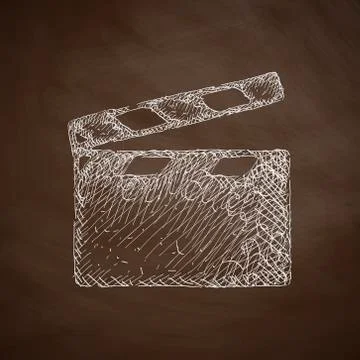 Clapper cinema icon Stock Illustration