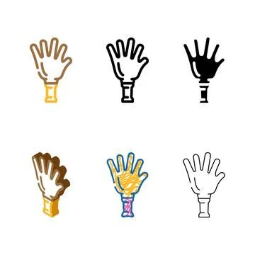 Clapper fan accessory color icon vector diversity Illustration