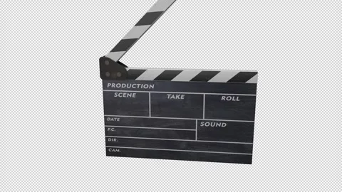 Clapperboard - 01 - 01 - Chalk - HD - CLEAN - 30fps Video stock 305288904