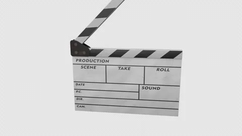 Clapperboard - 01 - 01 - Marker - 4K - CLEAN - 25fps 스톡 동영상 305289041