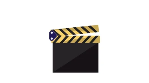 A clapperboard adorned with two hearts, representing romance and artistic e.. 스톡 동영상 332479876