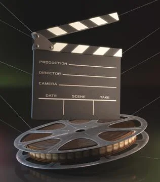 Clapperboard film Illustrazione stock