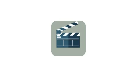 Clapperboard icon animation for video motion graphics Stock Footage 149934621